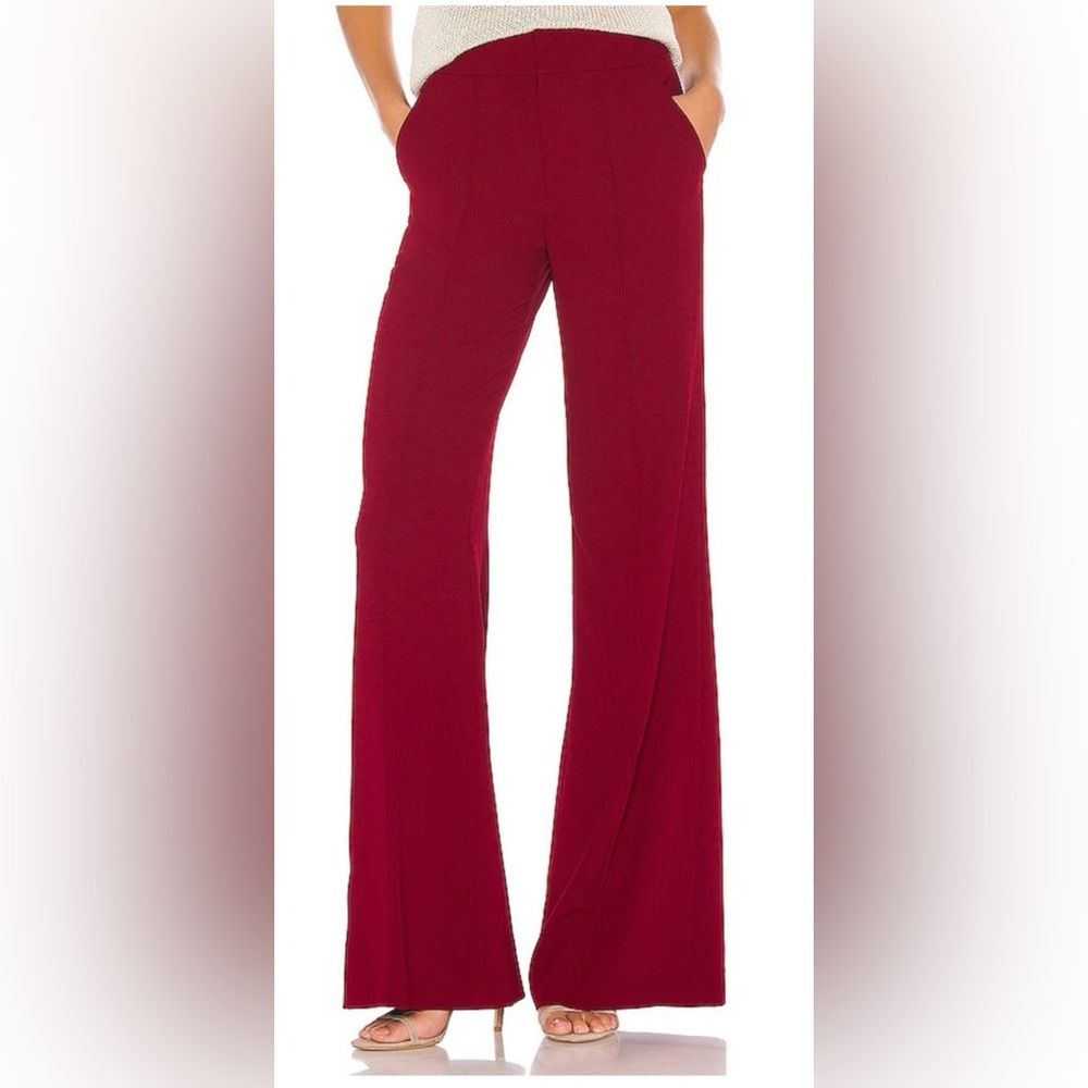 Alice + Olivia Burgundy Trousers